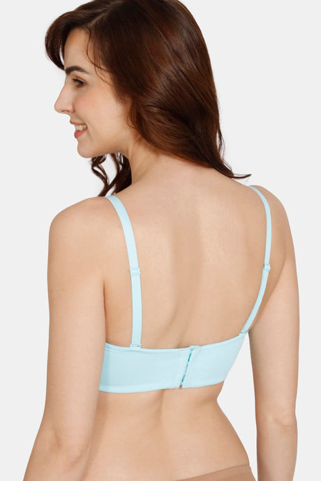 Zivame Innovation Padded Non Wired 3/4Th Coverage Strapless Bra - Tanager Turquoise — image 3